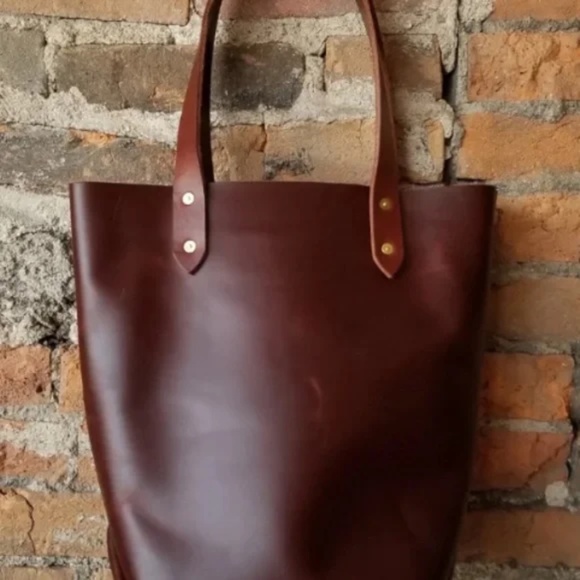 Hand Crafted Handbags - Leather Wine Tote